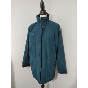 Women's KZI Super Soft Teal Utility Jacket M with Black Accents